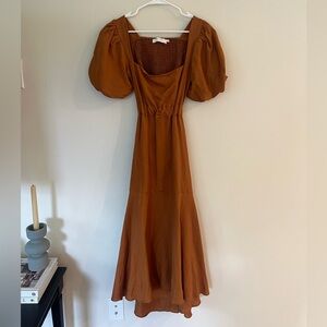 ASTR The Label Dress with Puff Sleeves Women’s Size Small